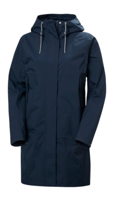 Jas Helly Hansen Women Koster Rain Coat Navy HELLY TECH Performance