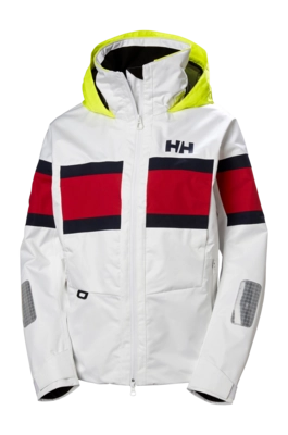 Jas Helly Hansen Women Salt Original Jacket White HELLY TECH PERFORMANCE
