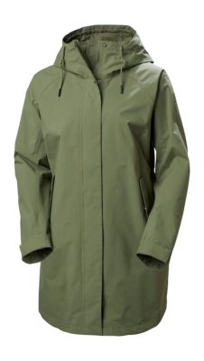 Jas Helly Hansen Women Valentia 2.0 Raincoat Lav Green HELLY TECH Protection