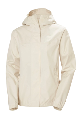 Jas Helly Hansen Women Vancouver Rain Jacket Cream HELLY TECH