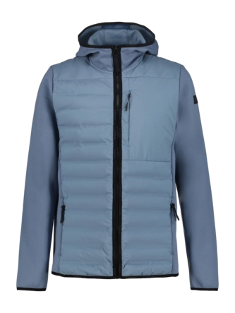 Jas Icepeak Men Albie Hybrid Midlayer Light Blue Regular Fit