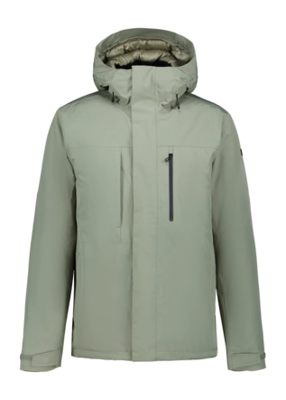 Jas Icepeak Men Bakerhill Light Green M Wadded Jacket Regular Fit