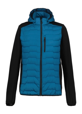 Jas Icepeak Men Byhaila Hybrid Blue Regular Fit