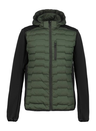 Jas Icepeak Men Byhaila Hybrid Dark Green Regular Fit