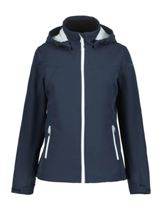 Jas Icepeak Women Brenham Blue Softshell Jacket Regular Fit