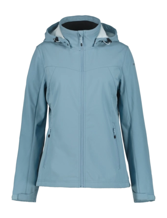 Jas Icepeak Women Brenham Light Blue Softshell Jacket Regular Fit