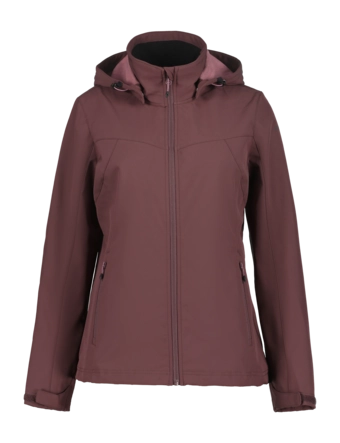 Jas Icepeak Women Brenham Wine Softshell Jacket Regular Fit