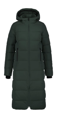 Jas Icepeak Women Brilon Dark Green Green Lange pasvorm