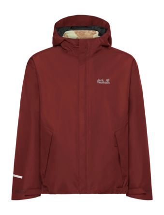 Jas Jack Wolfskin Men Iceland 3 in 1 Print Merlot Texapore