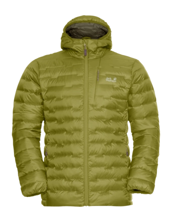 Jas Jack Wolfskin Men Passamani Down Hoody RDS Khaki Green Pertex Quantum
