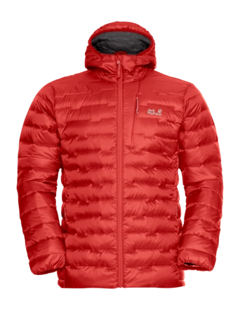 Jas Jack Wolfskin Men Passamani Down Hoody RDS Siren Red Regular Fit