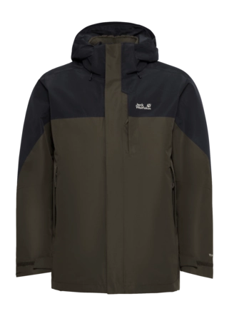 Jas Jack Wolfskin Men Romberg 2 3 in 1 Obsidian Moss Regular Fit