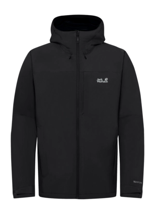 Jas Jack Wolfskin Men Tempest 2L Black Regular Fit