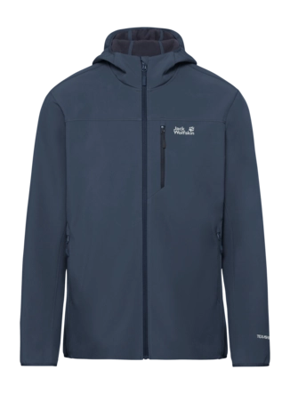 Jas Jack Wolfskin Men Wild Winds Hooded Midnight Sky Regular Fit