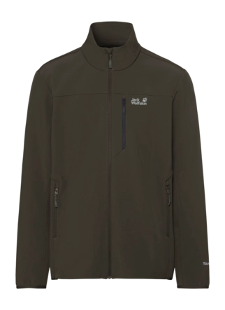 Jas Jack Wolfskin Men Wild Winds Obsidian Moss Regular Fit