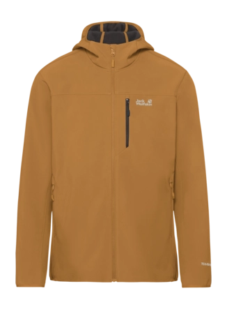 Jas Jack Wolfskin Men Wildinds Hooded Peanut Regular Fit
