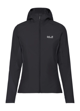 Jas Jack Wolfskin Women Astrotrail Hooded Hybrid Black 470 g
