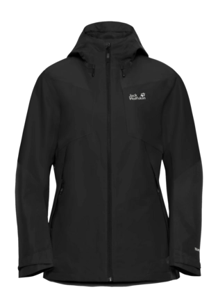 Jas Jack Wolfskin Women Flextrail 2L Black Regular Fit