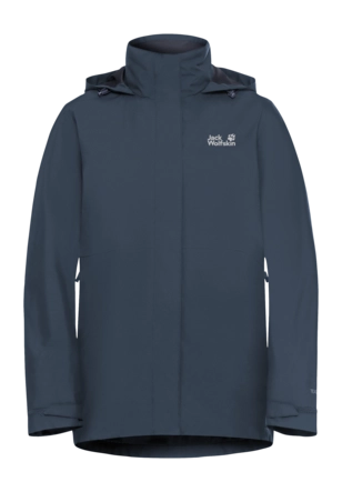 Jas Jack Wolfskin Women Rotwand 3 in 1 Midnight Sky Regular Fit
