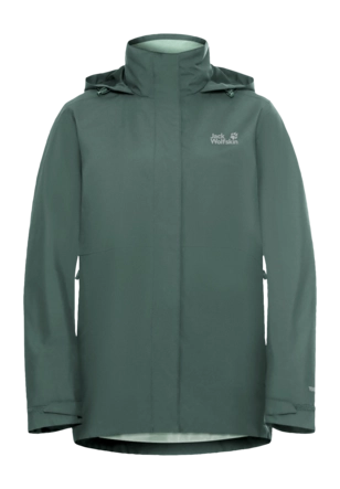 Jas Jack Wolfskin Women Rotwand 3 in 1 Sago Palm Regular Fit