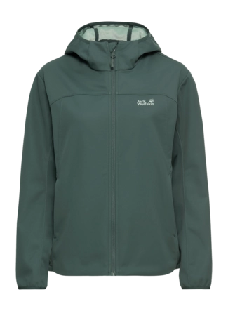 Jas Jack Wolfskin Women Windhain 2 Hoody Sago Palm Regular Fit