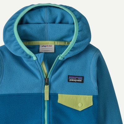 Jas Patagonia Baby Micro D Snap-T Jacket Aquatic Blue | Etrias.nl