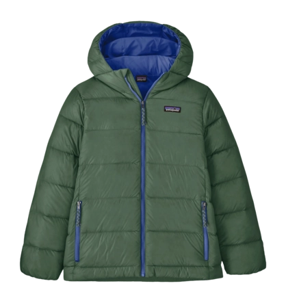 Jas Patagonia Kids Hi-Loft Down Sweater Hoody Canopy Green 448 g