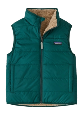Jas Patagonia Kids Reversible Ready Freddy Vest Cascade Green