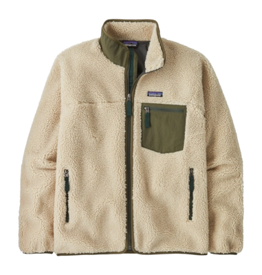 Jas Patagonia Men Classic Retro-X Jacket Dark Natural w/Basin Green