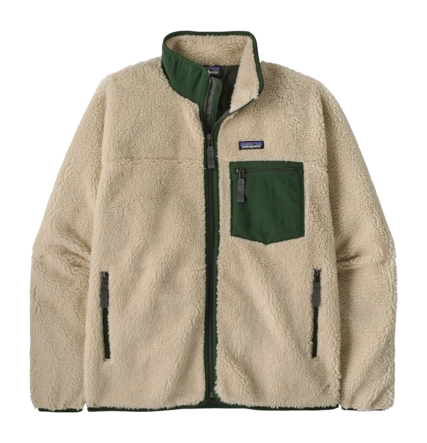Jas Patagonia Men Classic Retro-X Jkt Dark Natural w/Treeline Green Regular Fit
