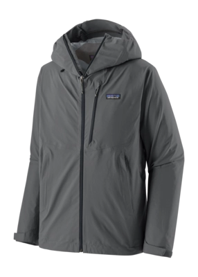 Jas Patagonia Men Granite Crest Rain Jacket Forge Grey w/Black