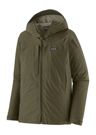 Jas Patagonia Men Insulated Boulder Fork Rain Jkt Basin Green 650 g