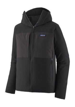 Jas Patagonia Men R2 TechFace Hood Black 520 g