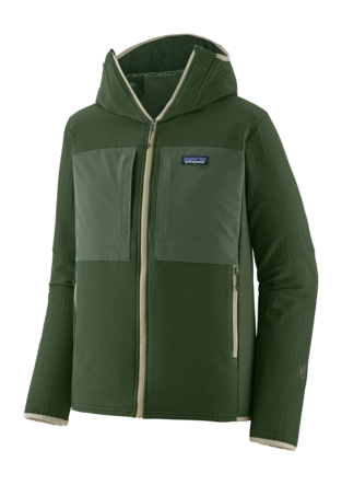 Jas Patagonia Men R2 TechFace Hoody Treeline Green Slim fit