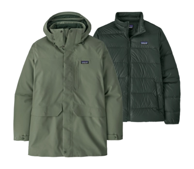 Jas Patagonia Men Tres 3-in-1 Parka Old Growth Green