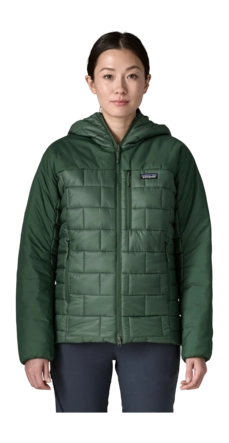 Jas Patagonia Women Hi-Loft Nano Puff Hoody Canopy Green Regular Fit