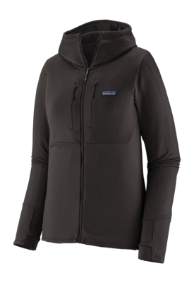 Jas Patagonia Women R1 Thermal Full-Zip Hoody Black