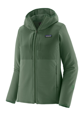 Jas Patagonia Women R2 CrossStrata Hoody Canopy Green 420 g
