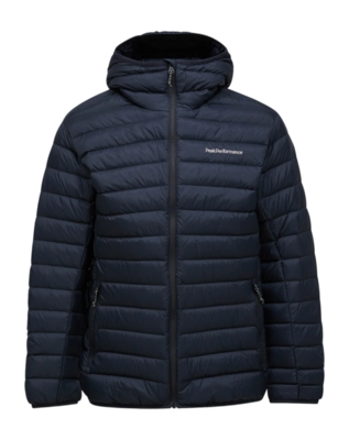 Jas Peak Performance Men Down Hood Jacket Black Regular Fit
