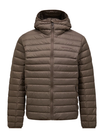Jas Peak Performance Men Down Hood Terrain Tan Regular Fit