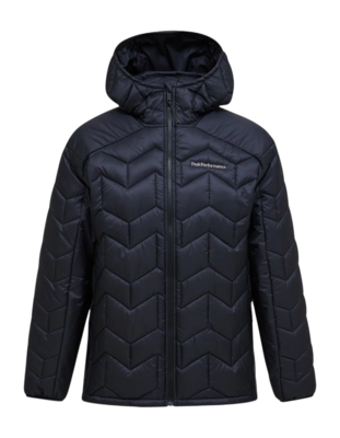 Jas Peak Performance Men Elevate Insulated Hood Jacket Black Regular Fit