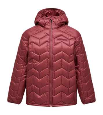 Jas Peak Performance Men Elevate Insulated Hood Jacket Wild Rouge