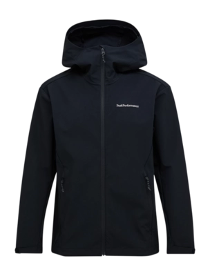 Jas Peak Performance Men Explore Softshell Hood Jacket Black Regular fit