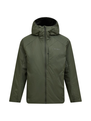 Jas Peak Performance Men Freelight Reversible Insulated Hood Jacket Pine Needle Olive Extreme Regular Fit