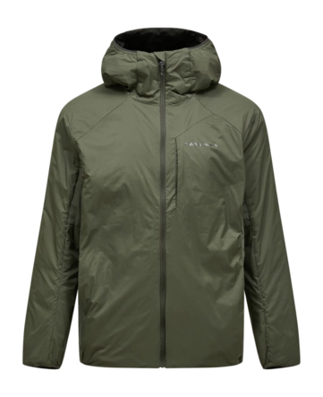 Jas Peak Performance Men Freelight Reversible Insulated Hood Pine Needle/Olive Extreme Regular Fit