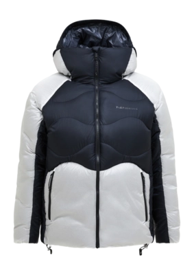 Jas Peak Performance Men Helium Diamond Fuse Down Hood Black Antarctica Loose fit