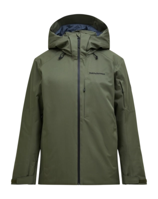 Jas Peak Performance Men Maroon HIPE 2L Insulated Shell Jacket Pine Needle