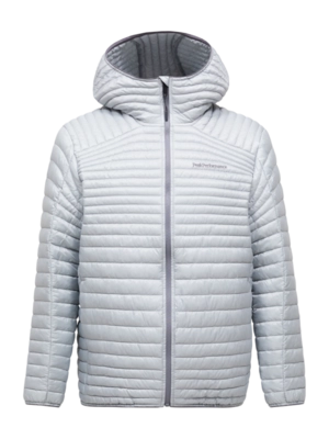 Jas Peak Performance Men Monolight Insulated Hood Jacket Summit Smoke Primaloft ThermX
