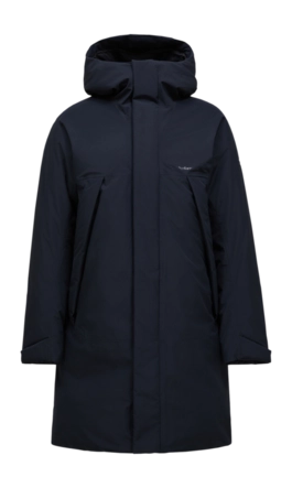 Jas Peak Performance Men Treeline HIPE 2L Down Shell Parka Black Relaxed Fit