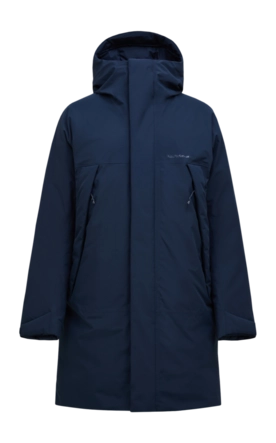 Jas Peak Performance Men Treeline HIPE 2L Down Shell Parka Blue Shadow Relaxed Fit